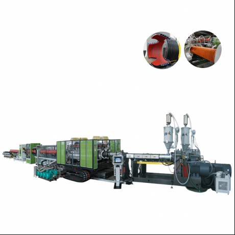 HDPE / PP / PVC Kab Rov Tav Hom Ob Chav Phab Ntsa Corrugated Yeeb Nkab Extrusion Kab