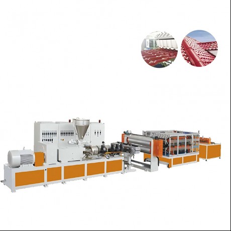 PVC Ib / Ntau Txheej Thaum tshav kub kub rwb thaiv tsev Corrugated Board & Kauj Ruam-Roofing Extrusion Kab los ntawm Jwell Machinery Tuam Tshoj